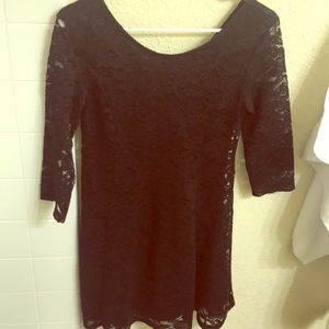 LUSH black lace dress